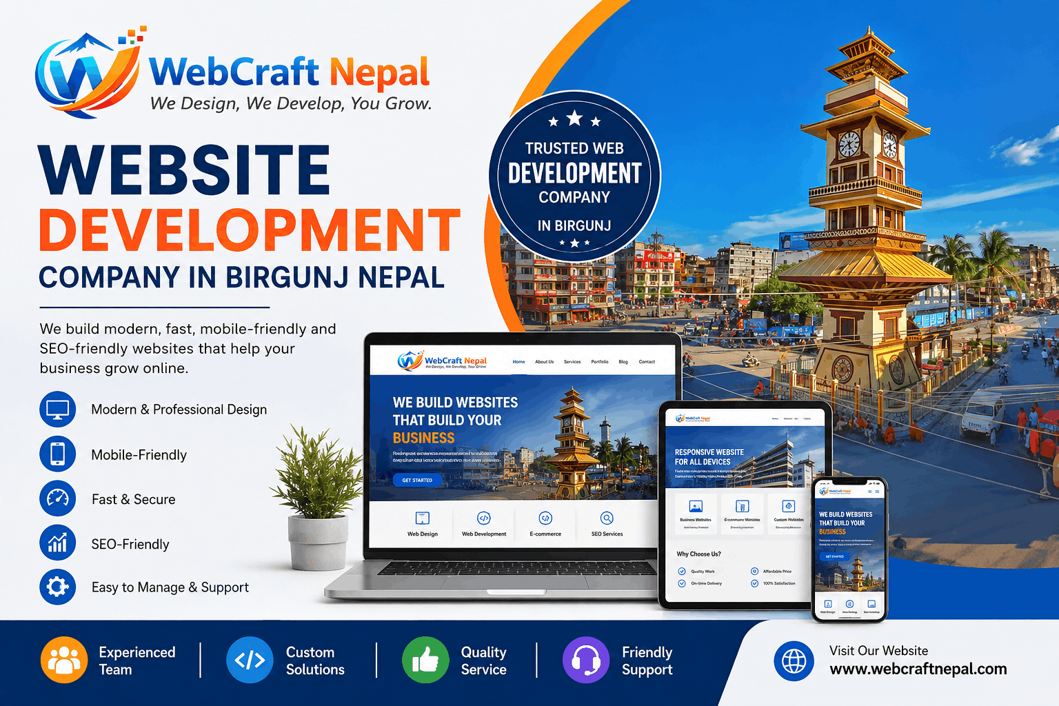 Website Development Company in Birgunj Nepal | Web Craft Nepal