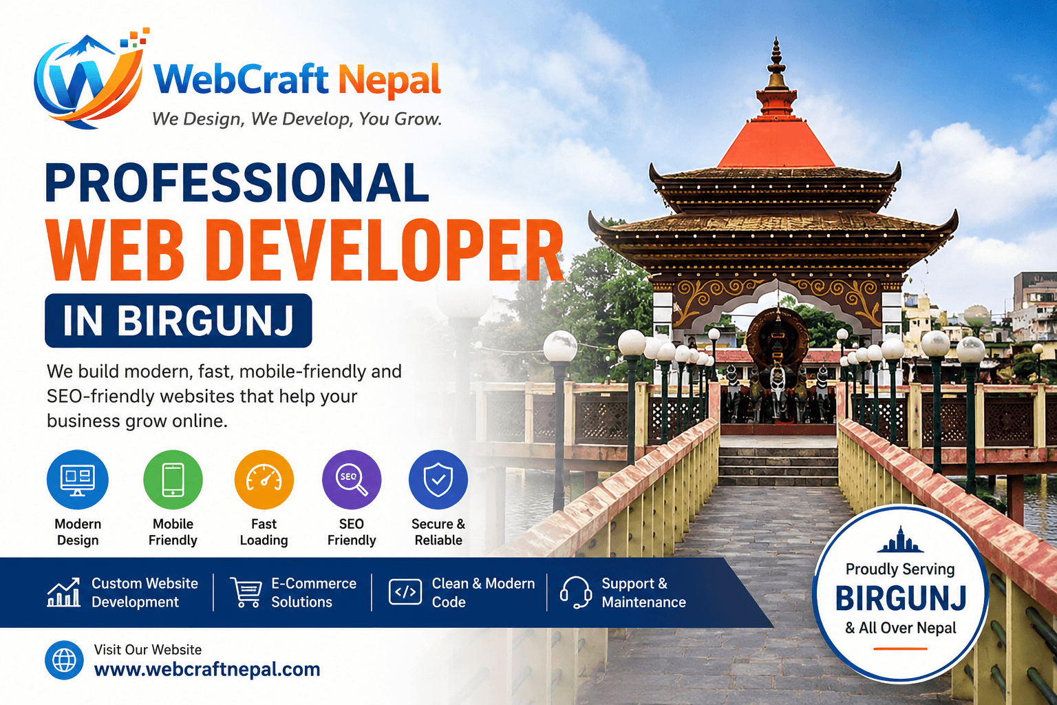 Professional Web Developer in Birgunj – Web Craft Nepal
